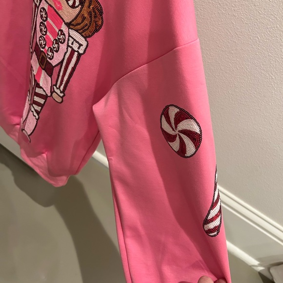 Simply Southern Vibrant Pink Christmas Sweatshirt. Never worn. - Picture 4 of 9